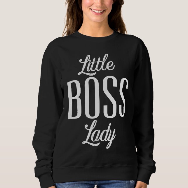 Kids Little Boss Lady Baby Children Toddler Girl T Shirt (Framsida)