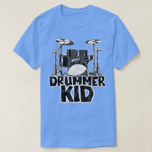 Kids Little Drummer Fantastisk Drum Kit for young  T Shirt (Design framsida)