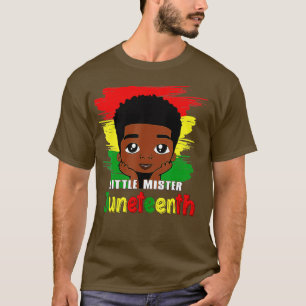 Kids Little Mister Junetelfte Black Boy Småbarn Pr T Shirt