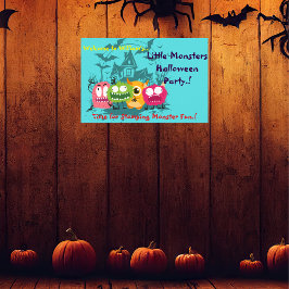 Kids Little Monsters Halloween fest Poster