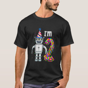 Kids Little Robot I är 2 års Old Robotic Science 2 T Shirt