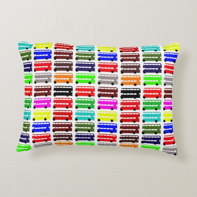 Kids London Buss Art/Design Fabric (Pillow) Prydnadskudde (Baksidan)