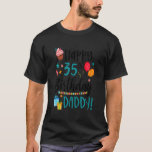 Kids Lycklig 35e Birthday Pappa Bday Son DDotter B T Shirt<br><div class="desc">Barn Lycklig 35e Birthday Pappa Bday Son Dotter Flicka Boy.</div>