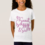 Kids Lycklig 6e Birthday Sweet Sassy och sex Girls T Shirt<br><div class="desc">Den här designen Sweet Sassy och sex är ett Underbart 6e-födelsedagstorgen för Presenter 6-åriga barn, prinsessa, Girls, syster, Daugther, farmor, Nephew, Kids till Celebrate 6e Bday Party. Det här är en Coola Idea-gåva för 6e Födelsedagsfest Flickor och barnÄr du Tittar för Gift Ideas för sex års gamla flickor, barn, prinsessan...</div>