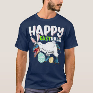 Kids Lycklig EastRawr Bunny TRe Dinosaur Egg Easte T Shirt