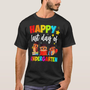Kids Lycklig förra dagen av Kinder Garten 2022 Lär T Shirt