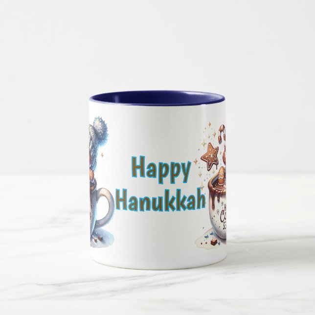 Kids Lycklig Hanukkah Cocoa Mugg (Center)