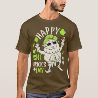 Kids Lycklig St patricks day Leprechaun Shamrock B T Shirt