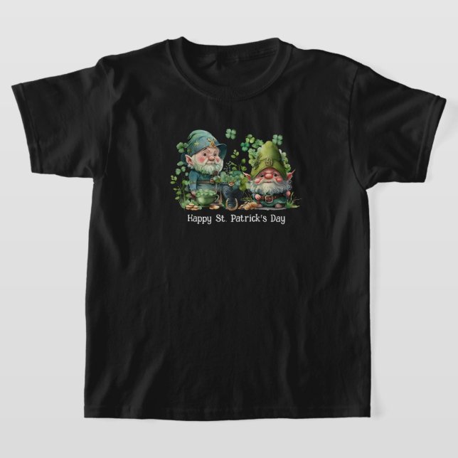 Kids Lycklig St. Patrick's Day T-Shirt (Laydown)