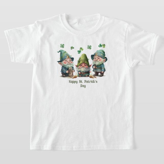 Kids Lycklig St. Patrick's Day T-Shirt (Laydown)