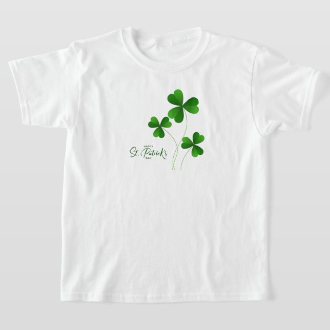 Kids Lycklig St. Patrick's Day T-Shirt (Laydown)