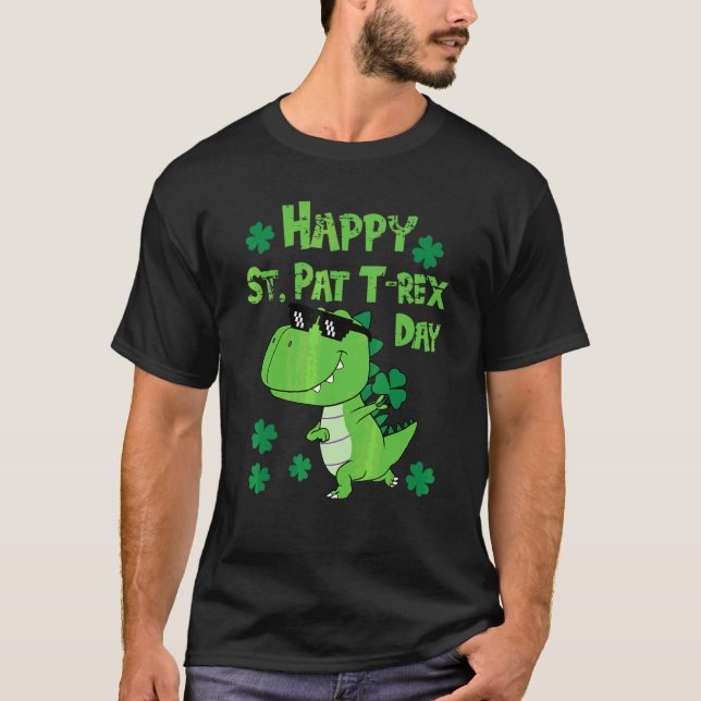 Kids Lycklig St Pattrex Day Funny St patricks day  T Shirt (Framsida)