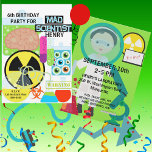 Kids Mad Scientist Science Lab Birthday bjudande Inbjudningar<br><div class="desc">Barn som kärlek, laboratorier, experiment, teströr och födelsedagsfester kommer att kärlek denna galna vetenskapsman som inbjudan till att fira sitt vetenskapliga tema på födelsedagen! Har en pojkforskare på baksidan i vit labbjacka, mikroskop, teströr, bakers, burk av hjärnor och ögonbollar, och områden som du enkelt kan anpassa med alla hans födelsedagsfester!...</div>