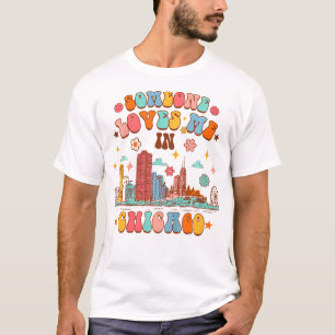 Kids Made in Chicago Baby Shower Någon Kärlek Me T Shirt