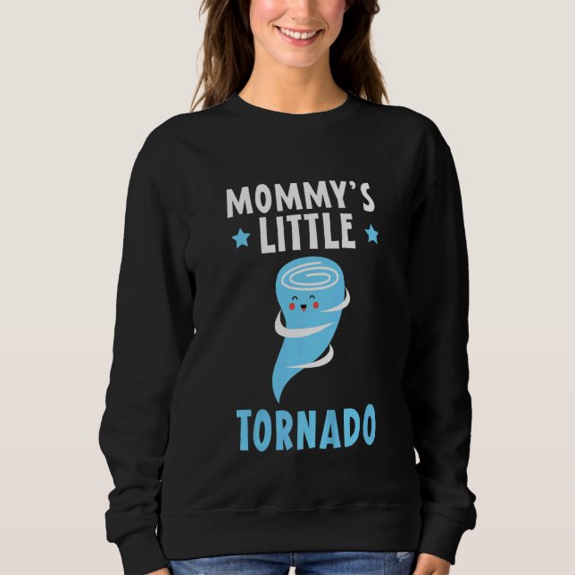 Kids Mamma Little Tornado Future Meteorolog M T Shirt (Framsida)