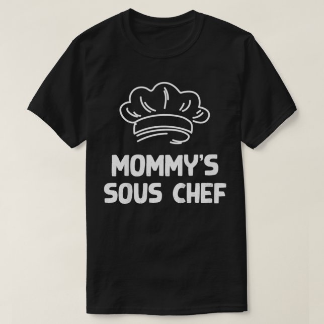 Kids Mamma Sous Chef Cooking Matching Mor D T Shirt (Design framsida)