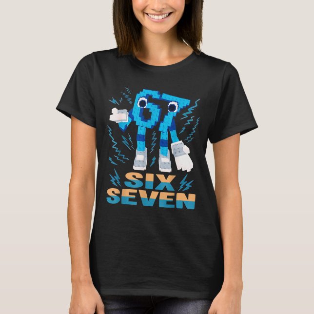 Kids Meme 67 Six Seven 6 7 Italian Brainrot  T Shirt (Framsida)