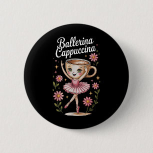 Kids Meme Italie Brainrot Ballerina Cappuccina T- Knapp