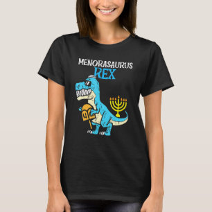 Kids Menorasaurus Rex Jew Dino Trex Småbarn Boys H T Shirt