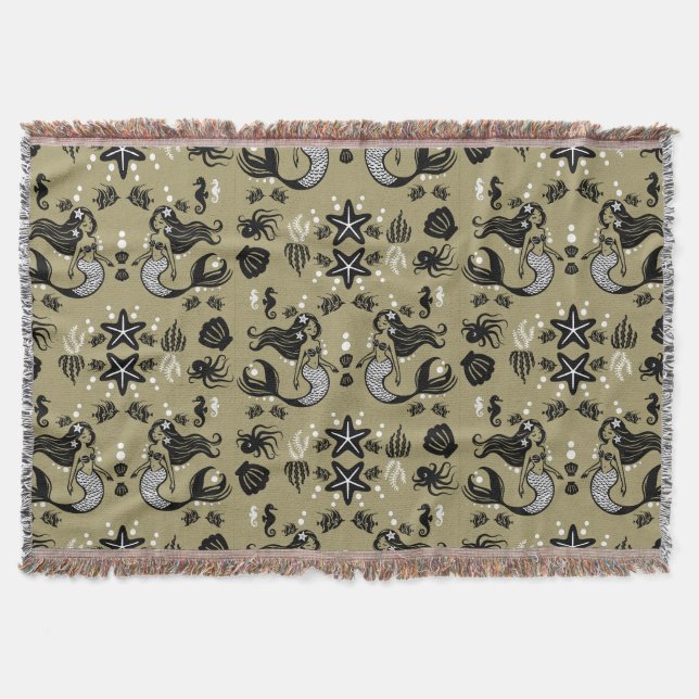 Kids Mermaid Gold Beach Filt (Framsidan)