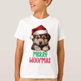 Kids Merry Woofmas T Shirt