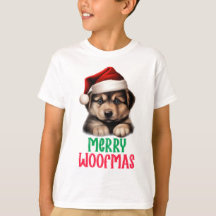 Kids Merry Woofmas T Shirt
