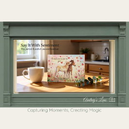 Kids Miniature Horse Valentine Exchange Card Anteckningskort