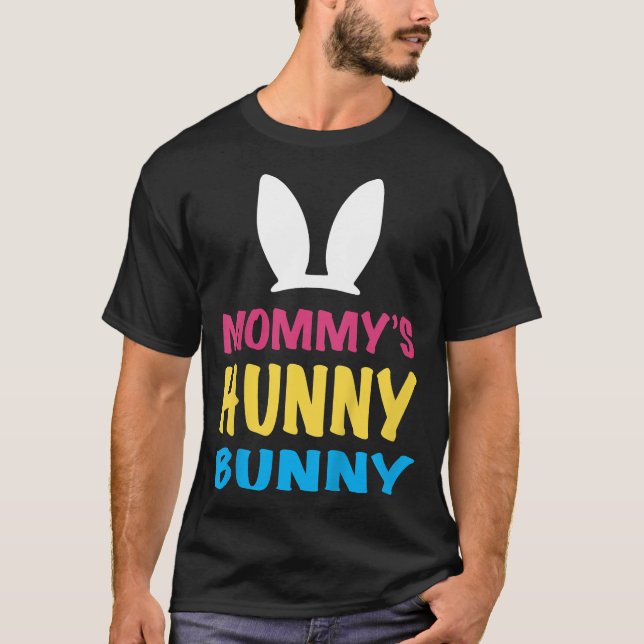 Kids Mommy's Hunny Bunny Easter  T Shirt (Framsida)