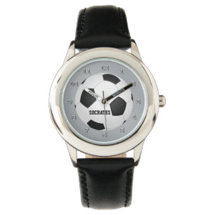 Kids Monogram Ocer Ball Watch Black White Grått Armbandsur