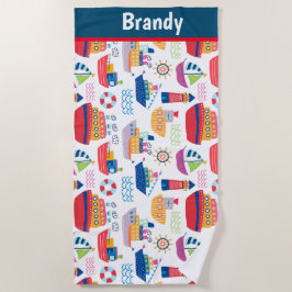 Kids Monogrammed Boats