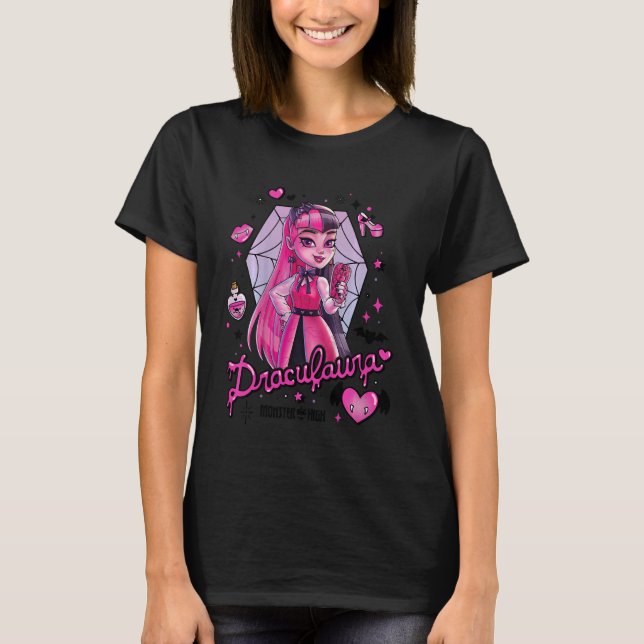 Kids Monster High Draculara T Shirt (Framsida)