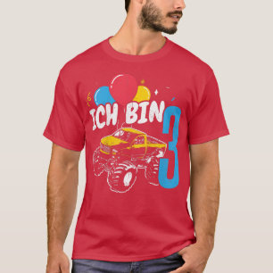 Kids Monster Lastbil Birthday Gift Ich tunna schon T Shirt