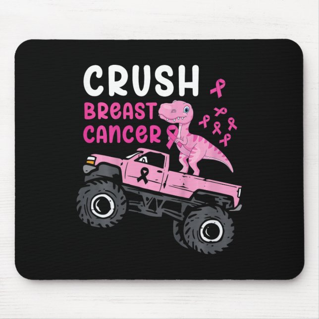 Kids Monster Lastbil Dinosaur Crush Breast Cancer  Musmatta (Framsidan)