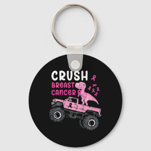 Kids Monster Lastbil Dinosaur Crush Breast Cancer Nyckelring