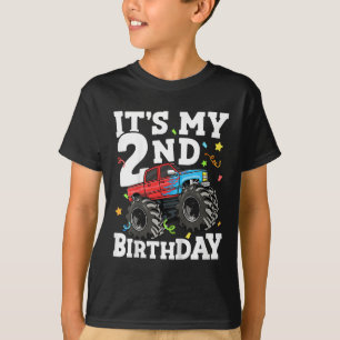 Kids Monster Lastbil, min andra födelsedag 2 T Shirt