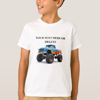 Kids Monster Lastbilar Birthday T Shirt