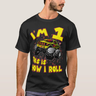 Kids Monster Truck Ix27M 1 This Is How I Roll 1St  T Shirt