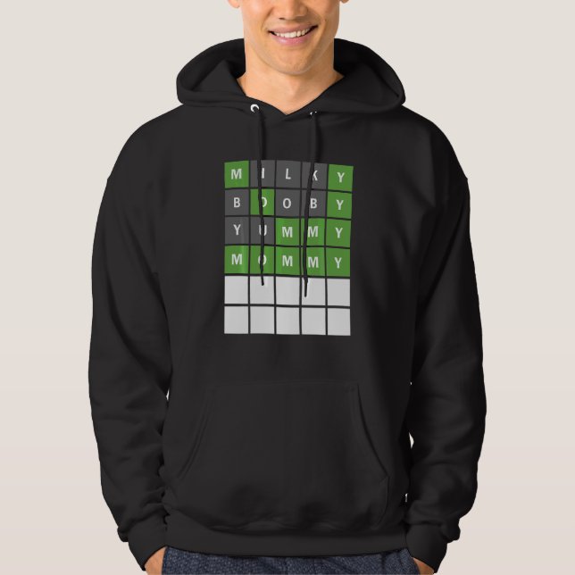 Kids Mors dag Ord, Guing Game Småbarn eller B Hoodie (Framsida)