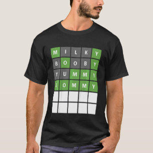 Kids Mors dag Ord, Guing Game Småbarn eller B T Shirt