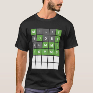 Kids Mors dag Ord, Guing Game Småbarn eller B T Shirt