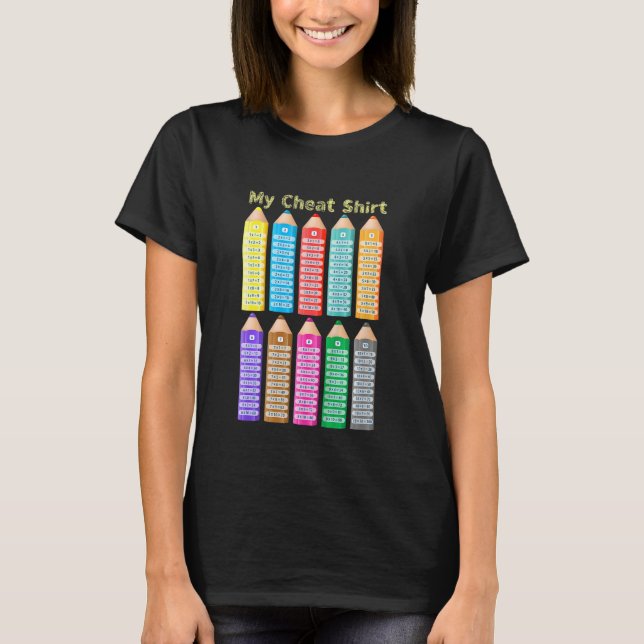 Kids My Chea  Kids Math Multiplication Tables T Shirt (Framsida)