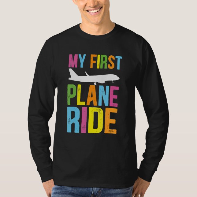 Kids My First Plane Ride My First Plane Ride Kids  T Shirt (Framsida)
