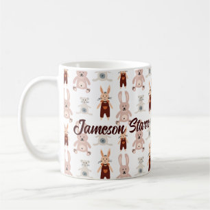 Kids Nalle Cat Panda Bunny Leksak Mönster Kaffemugg