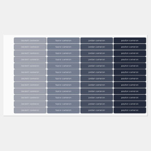 Kids Namn på Grått Adhesive Klistermärke