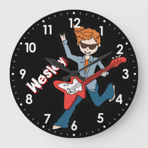 Kids namn rockstjärnig guitar-namn klocka