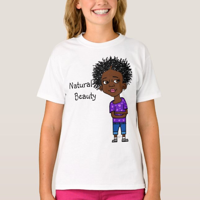 Kids Natural Beauty T Shirt (Framsida)