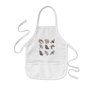 Kids Nature print Apron Barnförkläde