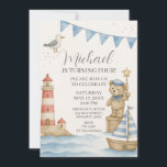 Kids Nautical Birthday Inbjudan<br><div class="desc">Ställ in segelseglingen för födelsedagslängd med denna vibrerande nautiska inbjudan, designad med lekfulla segelbåtar, ankare och vinkart hav i rött, marint och vitt. Detta inbjudan är idealiskt för stranden party, sjö firande eller poolsidesamlingar, det är perfekt för barn som kärlek hav äventyr. Fullständigt anpassade med dina party-detaljer - den här...</div>