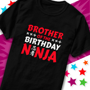 Kids Ninja Party Karate Brother of Birthday Ninja T Shirt