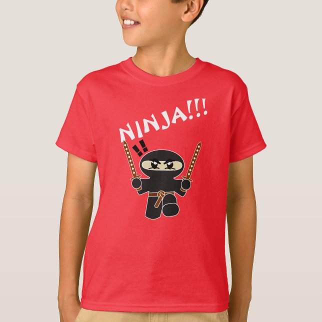 Kids Ninja T-Shirt (Framsida)